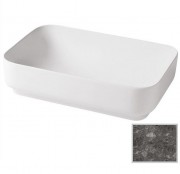 Раковина для ванной Hidra Gio Evolution 60,5х40 см санфаянс темно-серый мрамор G40E 99 ceppo di gre dark