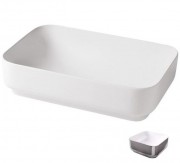 Раковина для ванной Hidra Gio Evolution 60,5х40 см белый/серебро G40E 014 bianco/platino