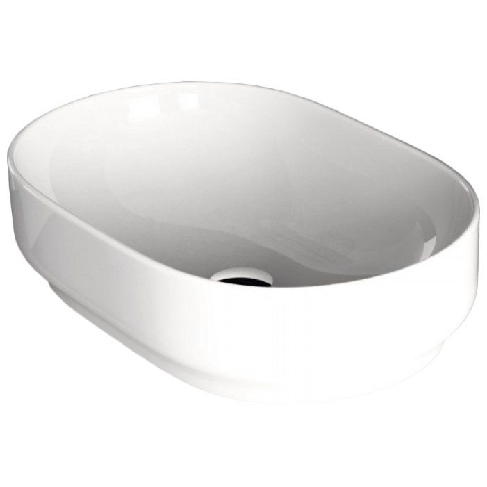 Раковина для ванної Hidra Gio Evolution 60х40 см санфаянс білий глянцевий G60E 001 bianco lucido