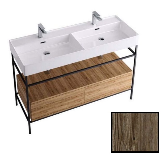 Консоль для раковини Hidra Faster Kiub 121х46 см темна ялина KS2C120 111 abete scuro