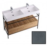 Консоль для раковины Hidra Faster Kiub 121х46 см темный бетон KS2C120 112 cemento scuro