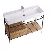 Консоль для раковины Hidra Faster Kiub 121х46 см дуб рустикаль KSCP120 110 rovere rustico