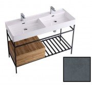 Консоль для раковины Hidra Faster Kiub 121х46 см темный бетон KSCG120 112 cemento scuro