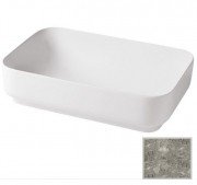 Раковина для ванной Hidra Gio Evolution 60,5х40 см санфаянс серый мрамор G40E 100 ceppo di gre