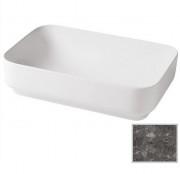 Раковина для ванної Hidra Gio Evolution 60,5х40 см санфаянс темно-сірий мармур G40E 99 ceppo di gre dark