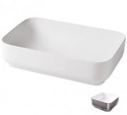 Раковина для ванної Hidra Gio Evolution 60,5х40 см білий/срібло G40E 014 bianco/platino