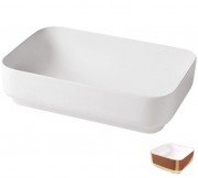 Раковина для ванной Hidra Gio Evolution 60,5х40 см белый/розовое золото G40E 063 bianco/oro rosa