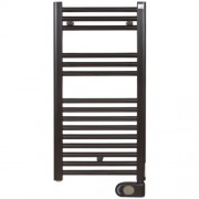 Электрический полотенцесушитель Zehnder Aura 786x400 мм 300 Вт скрытое подключение черный PBEBZ-080-40-MQ-HID