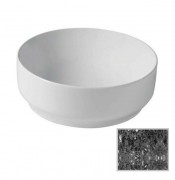 Раковина для ванной Hidra Gio Evolution Ø42 см черный матовый мрамор G42E 102 black matt marble