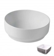 Раковина для ванної Hidra Gio Evolution Ø42 см білий/срібло G42E 014 bianco/platino
