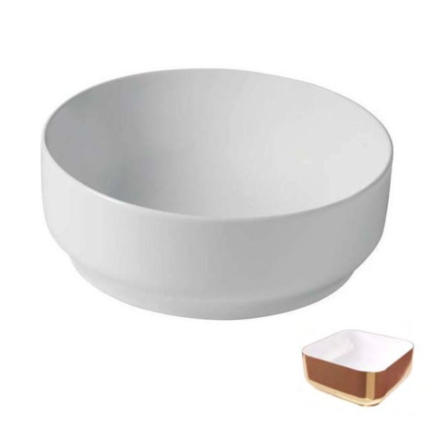 Раковина для ванной Hidra Gio Evolution Ø42 см белый/розовое золото G42E 063 bianco/oro rosa