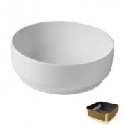 Раковина для ванной Hidra Gio Evolution Ø42 см черный/золото G42E 020 nero/oro