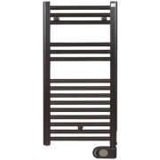 Электрический полотенцесушитель Zehnder Aura 786x400 мм 300 Вт скрытое подключение черный PBEBZ-080-40-MQ-HID