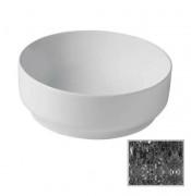 Раковина для ванної Hidra Gio Evolution Ø42 см чорний матовий мармур G42E 102 black matt marble