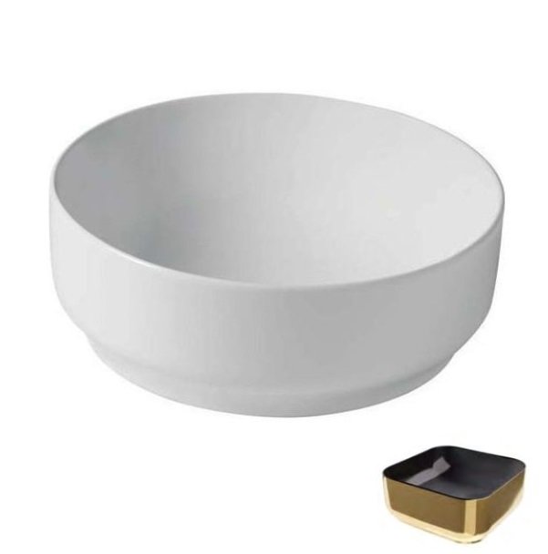 Раковина для ванної Hidra Gio Evolution Ø42 см чорний/золото G42E 020 nero/oro