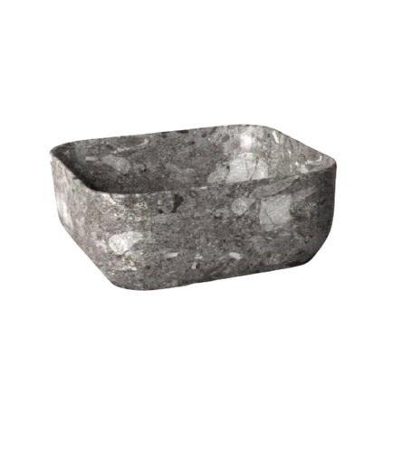 Раковина для ванной Hidra Gio Evolution 42х42 см темно-серый мрамор G43E 99 ceppo di gre dark