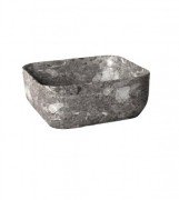 Раковина для ванної Hidra Gio Evolution 42х42 см темно-сірий мармур G43E 99 ceppo di gre dark