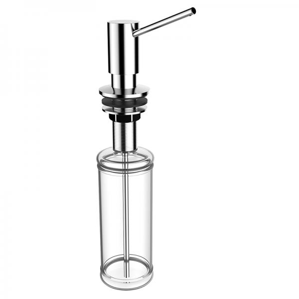 Дозатор рідкого мила GRB Cocinas латунь / ABS-пластик хром / прозорий 05090004