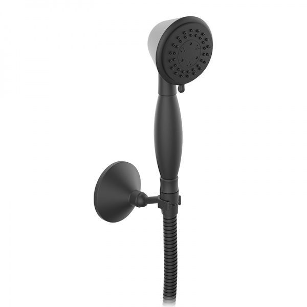 Ручной душ на держателе GRB Hidromasaje 1866 черный 050922