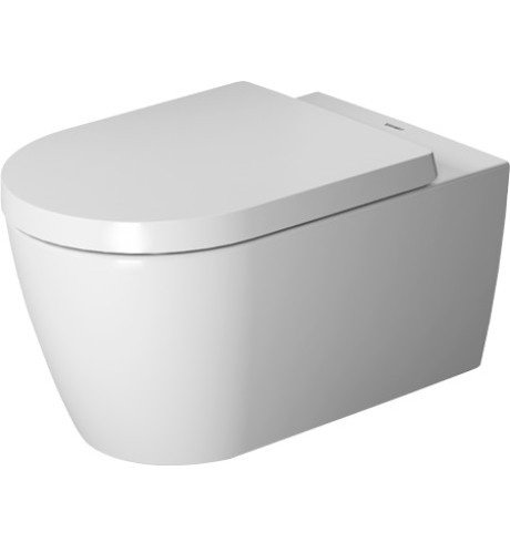 Унітаз підвісний з кришкою Duravit ME by Starck Rimless 37х48 см кераміка білий 45300900A1