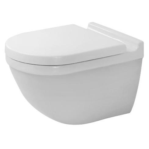 Унитаз подвесной с крышкой Duravit Starck 3 Rimless 36,5х54 см керамика белый 45270900A1