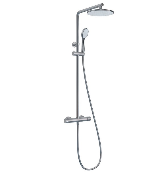 Душова стійка Ponsi Round зі змішувачем хром BN COL C RMIX 0002