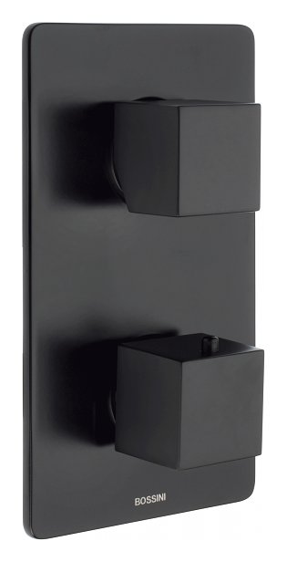 Термостат для душу прихованого монтажу Bossini Cube чорний матовий Z00061000073005