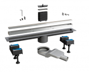 Жолоб водостічний Ponsi з двосторонньою решіткою 700 мм алюміній BP CAN A 0070