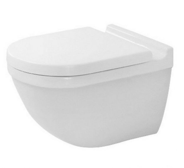 Унітаз підвісний Duravit Starck 3 Rimless 36,5х54 см кераміка білий 2527090000