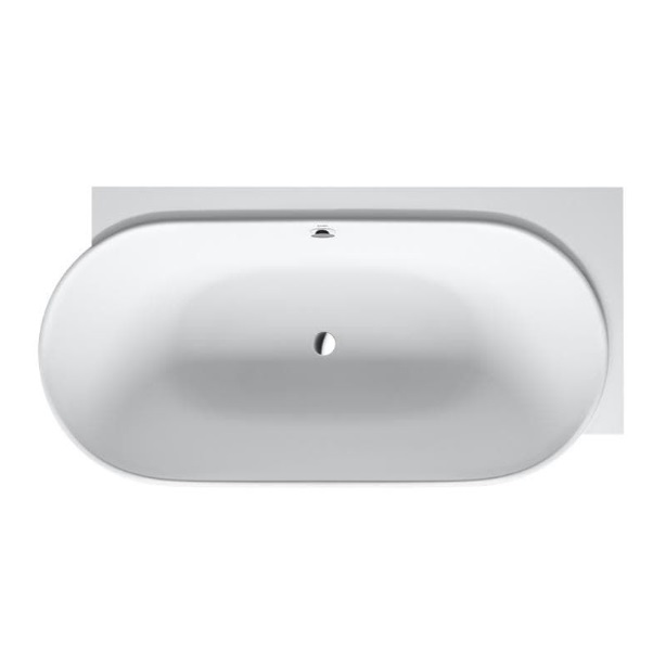 Ванна Duravit Luv из искусственного камня DuraSolid 185х95 см угол справа белый 700432000000000