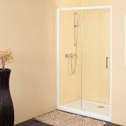 Душові двері Kolpa-San SQ Line TV2D/S 110/K 110х190 см профіль білий/прозоре скло 511610