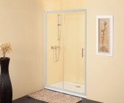 Душові двері Kolpa-San SQ Line TV2D/S 130/К 130х190 см профіль срібний/прозоре скло 511700