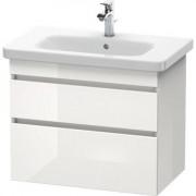 Тумба під раковину Duravit DuraStyle підвісна 73х44,8 см ДСП білий глянцевий DS648102222