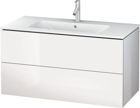 Тумба под раковину Duravit L-Cube подвесная 102х48,1 см ДСП белый глянцевый LC624202222