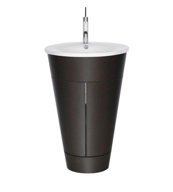 Тумба під раковину Duravit Starck 1 для підлоги Ø56 см макассар S1952002424