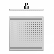 Лейка для верхнего душа GRB Hidromasaje Daylight с подсветкой один режим хром 058271