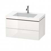 Тумба с раковиной Duravit L-Cube 80х48 см ДСП белый глянцевый LC6927O2222