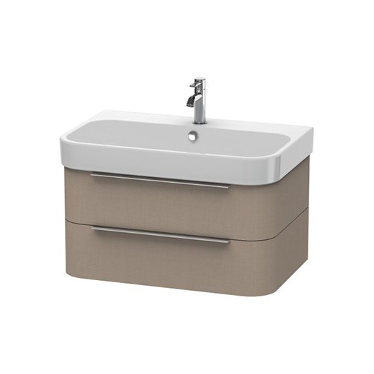 Тумба под раковину Duravit Happy D.2 подвесная 77,5х48 см ДСП лен H2636507575