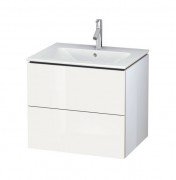 Тумба под раковину Duravit L-Cube подвесная 62х48,1 см ДСП белый глянцевый LC624002222