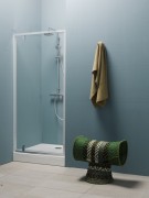 Душові двері Kolpa-San Luna TVO/S 80/К 80х190 см профіль срібний/прозоре скло 534190