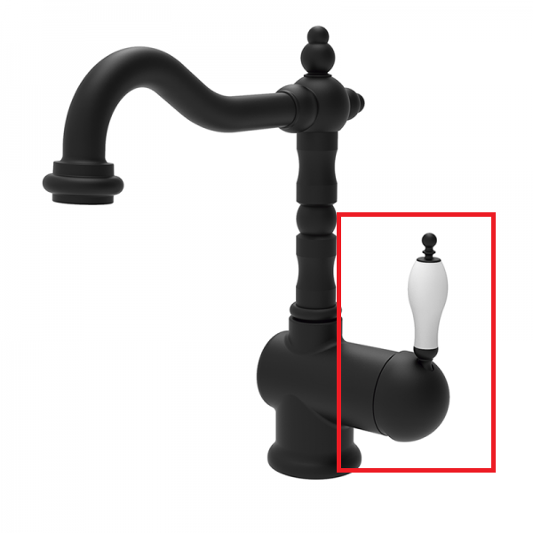 Ручка смесителя GRB 1866 латунь черный 060192