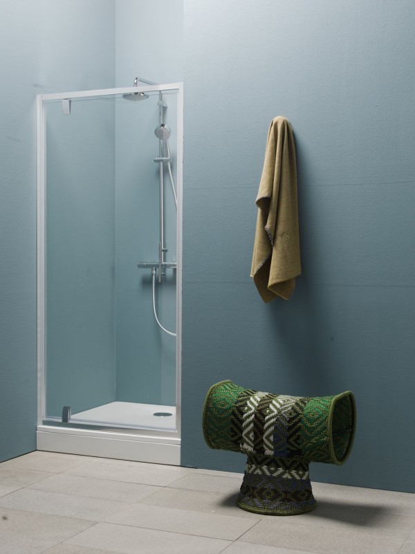 Душові двері Kolpa-San Luna TVO/S 80/К 80х190 см профіль срібний/прозоре скло 534190