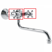 Ручка змішувача для ванною GRB Cocinas 1866 латунь хром 060092