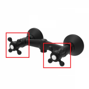 Рычаги моноблочные для смесителя GRB Clasica 1866 латунь черный 060292