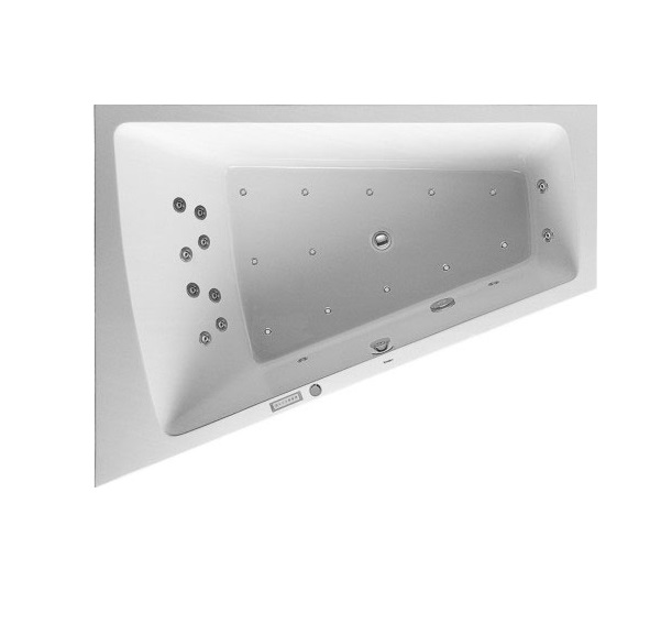 Ванна акриловая Duravit Paiova Combi-Sistem E гидромассажная 180х140 см белый 760216000CE1000