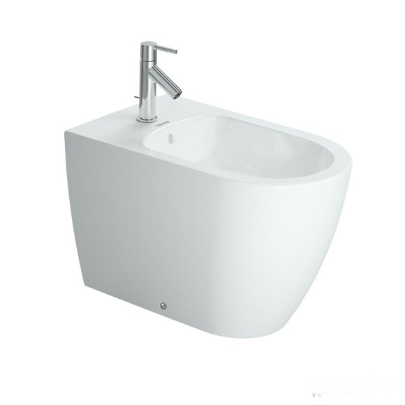 Биде напольное Duravit ME by Starck 37х60 см керамика белый 2289100000