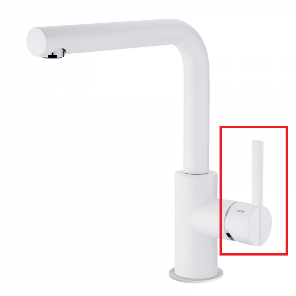 Ручка змішувача для кухні GRB Eternal латунь білий 061238