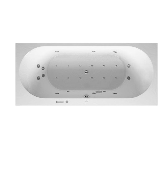 Ванна акриловая Duravit Darling New Combi-System E гидромассажная 180х80 см белый 760244000CE1000
