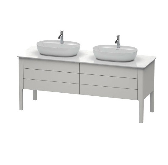 Тумба под раковину Duravit Luv напольная 173,3х57 см ДСП скандинавско белый шелковисто-матовый LU9567B3939