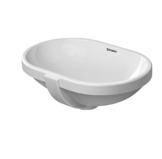 Раковина для ванної Duravit Bathroom Foster під стільницю 46х31 см кераміка білий 0336430000